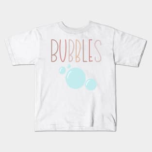 Bubbles Lettering and Drawing Kids T-Shirt